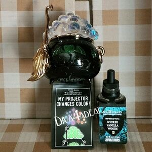 Bath & Body Works Witch's Cauldron Projector Wallflower 2PC Bundle